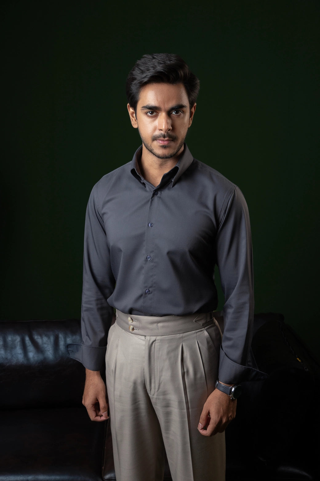 Charcoal Grey - Full Sleeve Formal Shirt