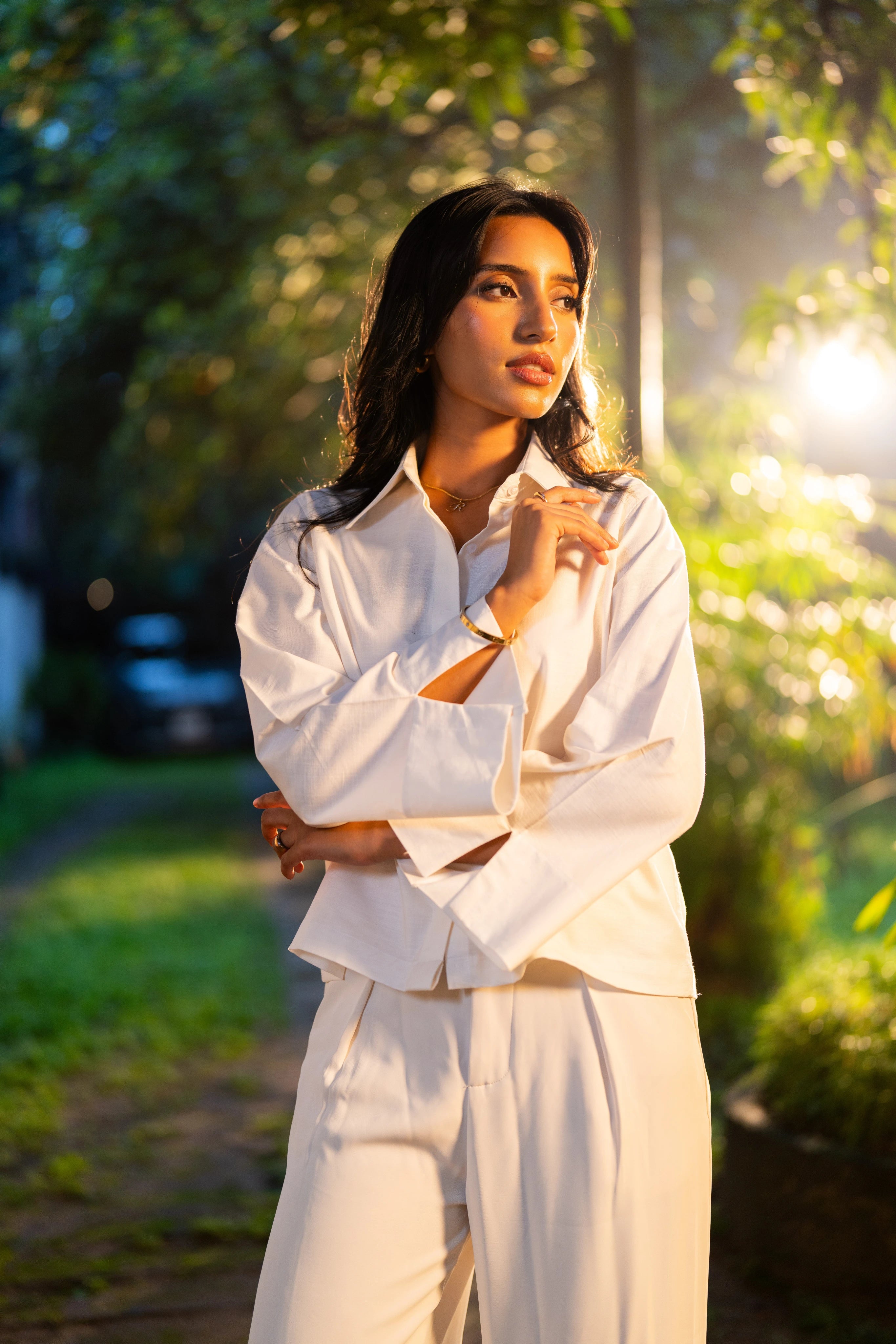 Off White Linen - Women's Boxy Fit Shirt