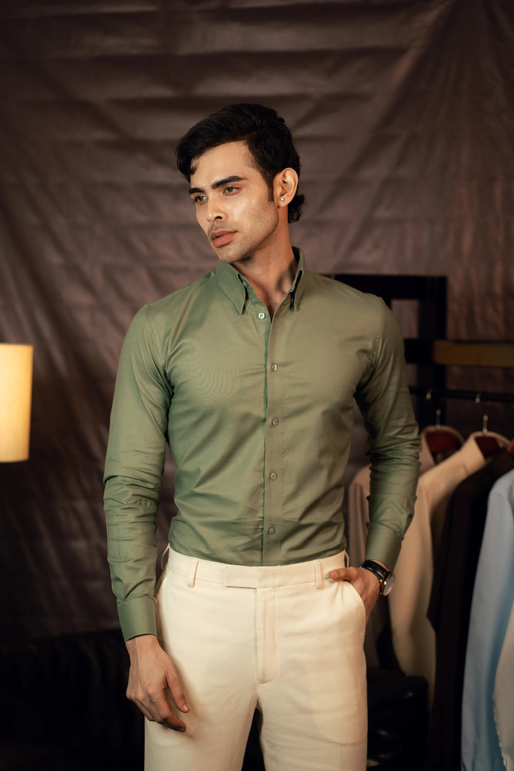 Earthy Green - Full Sleeve Formal Shirt